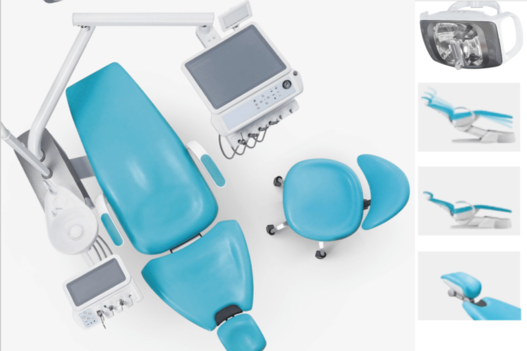Unité dentaire DENTELITE Pro M100 Luxury de couleur bleue